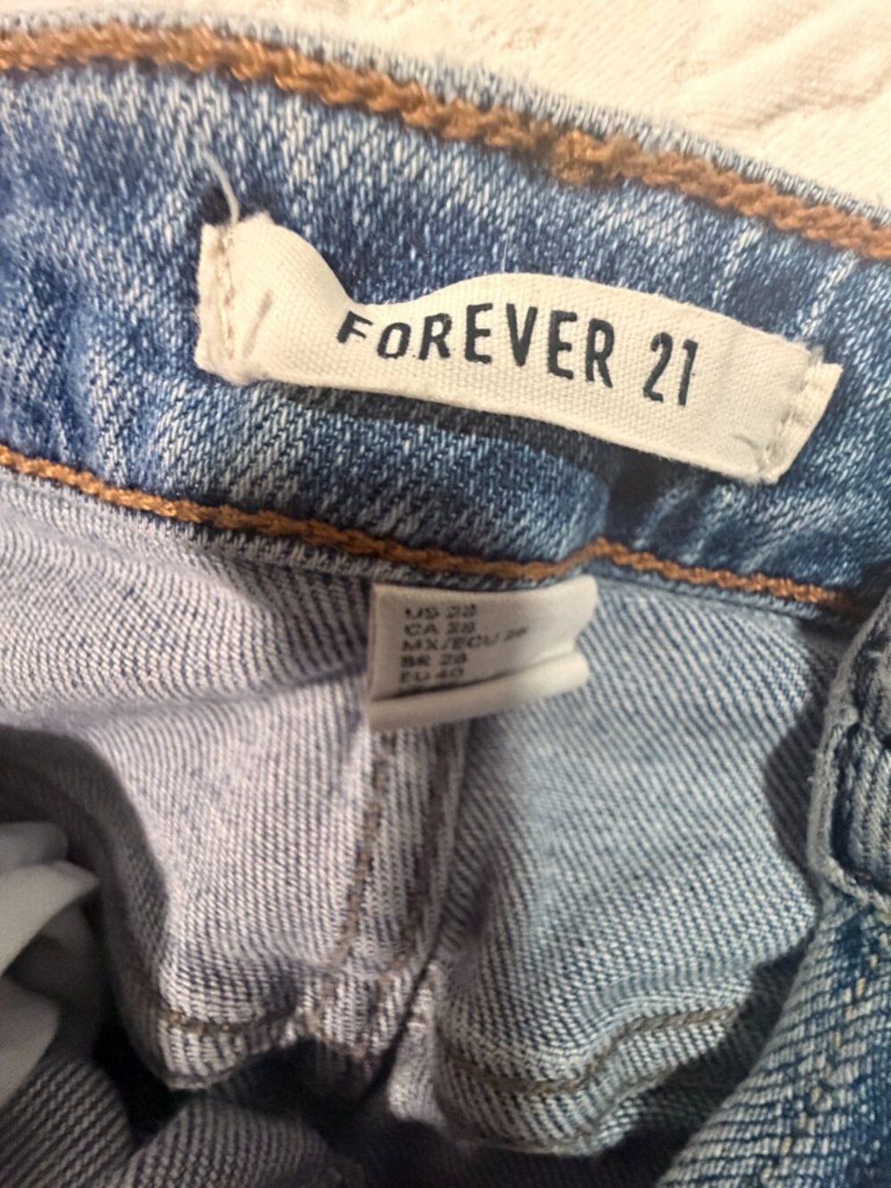 Forever 21 Women's High Waisted Jean Capris - Picture 3 of 9